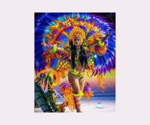 Feather Costume and Head Gear