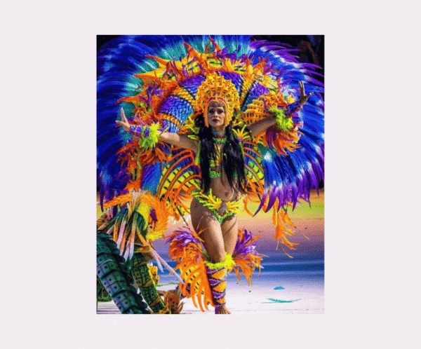 Feather Costume and Head Gear